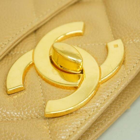 CHANEL Brown Caviar Leather Tote Bag - Picture 9 of 10